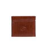 Portamonete in pelle Story - Marrone/oro | The Bridge