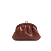Portamonete in pelle da donna Story - Marrone/oro - Piccola pelletteria donna | The Bridge