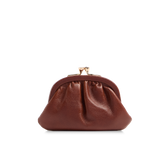 Portamonete in pelle da donna Story - Marrone/oro - Piccola pelletteria donna | The Bridge