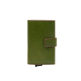 Portacarte in pelle a scatto con protezione RFID - Porte carte uomo in pelle | The Bridge