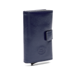 Portacarte in pelle a scatto con protezione rfid | The Bridge