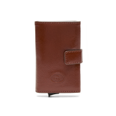 Portacarte in pelle a scatto con protezione rfid | The Bridge