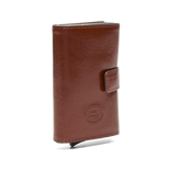 Portacarte in pelle a scatto con protezione rfid | The Bridge