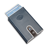 Portacarte in pelle a scatto con protezione RFID | The Bridge