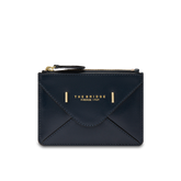 Portacarte in pelle compatto con zip | The Bridge
