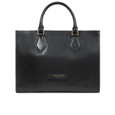 Borsa a mano in pelle con tracolla removibile Ida - Nero/oro - DONNA | The Bridge