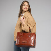 Borsa a mano in pelle con tracolla removibile | The Bridge
