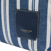 Borsa shopper pelle e tessuto | The Bridge