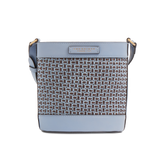 Borsa secchiello in pelle e paglia di Vienna - Borse a secchiello in pelle | The Bridge