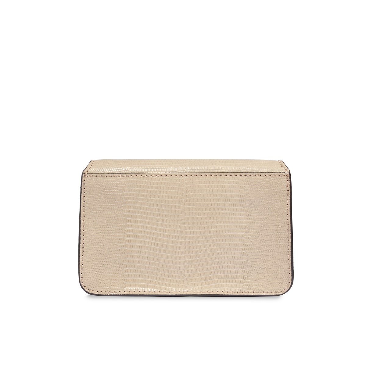 Borsa A Tracolla SH Leder In Vera Pelle - Catena Argento, Misura 23x14 Cm, Colore Beige - 6