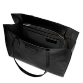 Borsa shopper pelle Mirra - Nero/oro | The Bridge