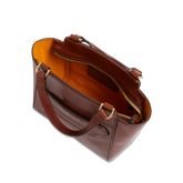 Borsa pelle donna con tracolla removibile - Marrone | The Bridge