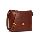 Borsa tracolla pelle chiusa con zip | The Bridge