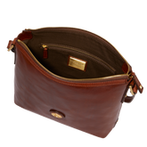 Borsa tracolla pelle chiusa con zip | The Bridge