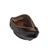 Borsa hobo donna in pelle martellata Marisa - Moka/oro | The Bridge