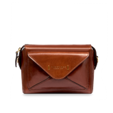 Borsa tracolla pelle chiusa con zip | The Bridge
