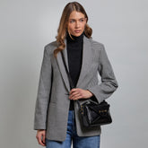 Borsa tracolla pelle chiusa con zip taglia s | The Bridge