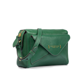 Borsa tracolla in pelle con tasca frontale - Borse donna in pelle | The Bridge