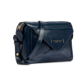 Borsa tracolla in pelle con tasca frontale | The Bridge