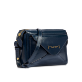 Borsa tracolla in pelle con tasca frontale | The Bridge