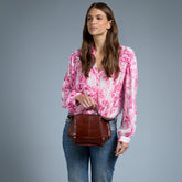 Borsa tracolla pelle chiusa con zip taglia s | The Bridge