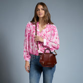 Borsa tracolla pelle chiusa con zip taglia s | The Bridge