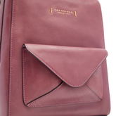 Zaino donna in pelle con tasca frontale | The Bridge