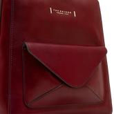 Zaino donna in pelle con tasca frontale | The Bridge