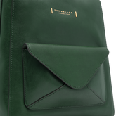 Zaino donna in pelle con tasca frontale | The Bridge