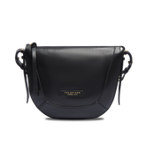 Borsa a tracolla in pelle granata taglia piccola - Borse a tracolla donna | The Bridge