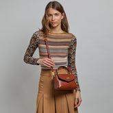 Mini borsa a mano in pelle con tracolla rimovibile | The Bridge