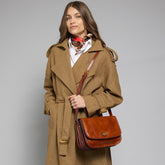 Borsa pelle tracolla a scomparti | The Bridge