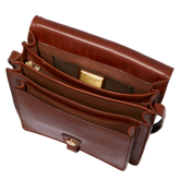Borsa pelle tracolla a scomparti | The Bridge