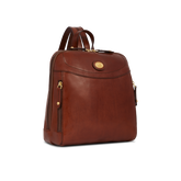 Zaino donna pelle piccolo con tasca frontale - Zaini donna in pelle | The Bridge