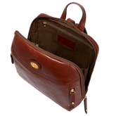 Zaino donna pelle piccolo con tasca frontale | The Bridge