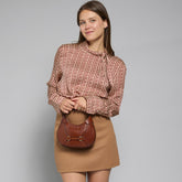 Borsa pelle donna piccola con tracolla removibile | The Bridge