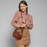 Borsa pelle donna piccola con tracolla removibile | The Bridge