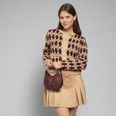 Borsa pelle donna piccola con tracolla removibile | The Bridge