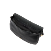 Borsa a spalla in pelle grande con patta frontale | The Bridge