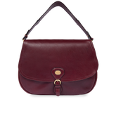 Borsa a spalla in pelle grande con patta frontale | The Bridge