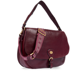 Borsa a spalla in pelle grande con patta frontale | The Bridge