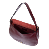 Borsa a spalla in pelle grande con patta frontale | The Bridge
