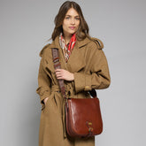 Borsa tracolla in pelle donna con chiusura zip | The Bridge
