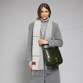 Borsa tracolla in pelle donna con chiusura zip | The Bridge