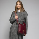 Borsa tracolla in pelle donna con chiusura zip | The Bridge