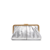 Pochette donna in pelle con chiusura a scatto | The Bridge
