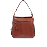 Borsa a spalla in pelle con zip frontale | The Bridge
