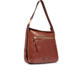 Borsa a spalla in pelle con zip frontale | The Bridge