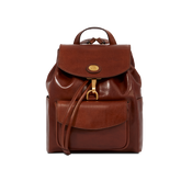 Zaino donna pelle con tasca frontale | The Bridge