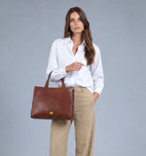 Borsa in pelle porta pc da donna | The Bridge